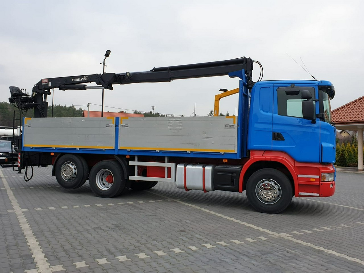 Scania R 400 LB 6x2 HDS Budowlanka Widły Oś Skrętna Super Stan - Dropside/ Flatbed truck, Crane truck: picture 5 Scania R 400 LB 6x2 HDS Budowlanka Widły Oś Skrętna Super Stan - Dropside/ Flatbed truck, Crane truck: picture 5