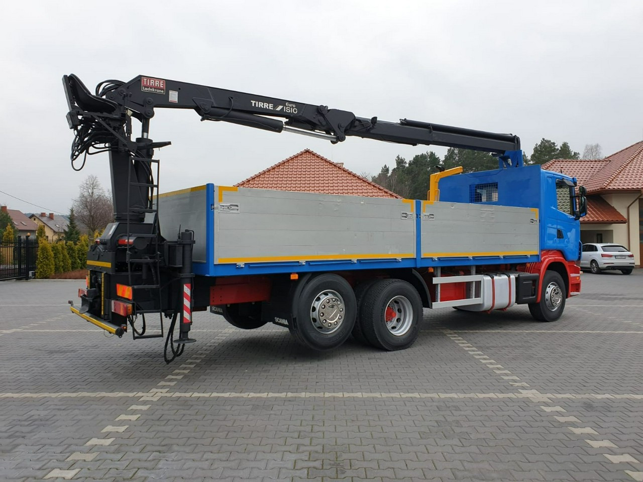 Dropside/ Flatbed truck, Crane truck Scania R 400 LB 6x2 HDS Budowlanka Widły Oś Skrętna Super Stan: picture 8 Dropside/ Flatbed truck, Crane truck Scania R 400 LB 6x2 HDS Budowlanka Widły Oś Skrętna Super Stan: picture 8