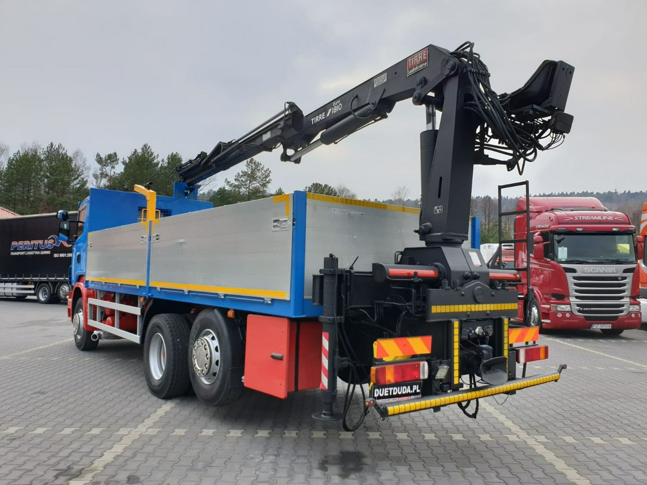 Dropside/ Flatbed truck, Crane truck Scania R 400 LB 6x2 HDS Budowlanka Widły Oś Skrętna Super Stan: picture 7 Dropside/ Flatbed truck, Crane truck Scania R 400 LB 6x2 HDS Budowlanka Widły Oś Skrętna Super Stan: picture 7