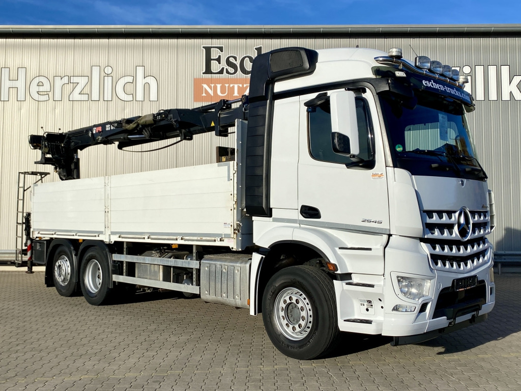 Dropside/ Flatbed truck, Crane truck Mercedes-Benz 2545 L 6x2 Arocs / HIAB 177 K Pro Kran: picture 9