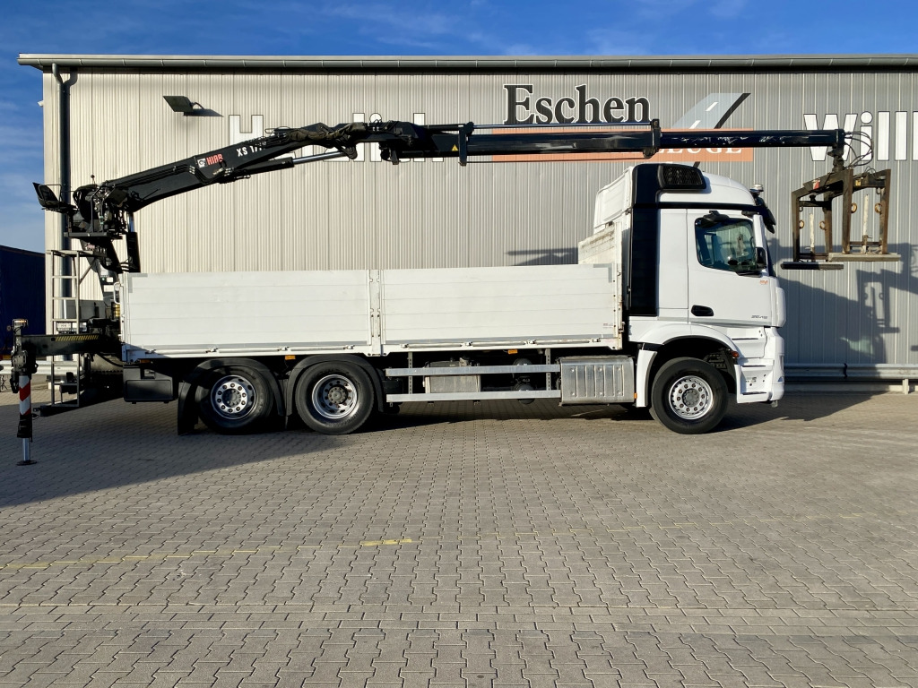 Dropside/ Flatbed truck, Crane truck Mercedes-Benz 2545 L 6x2 Arocs / HIAB 177 K Pro Kran: picture 7