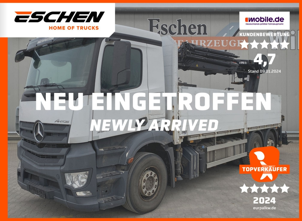Mercedes-Benz 2545 LL 6x2 Antos / HIAB-Faltkran - Dropside/ Flatbed truck, Crane truck: picture 1 Mercedes-Benz 2545 LL 6x2 Antos / HIAB-Faltkran - Dropside/ Flatbed truck, Crane truck: picture 1