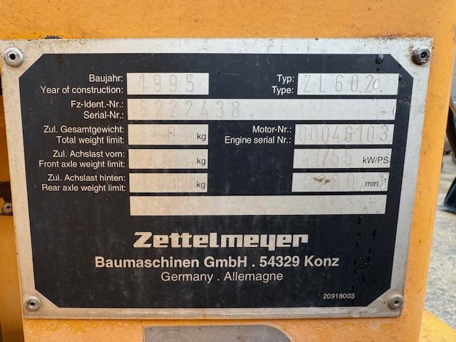 Zettelmeyer ZL 602 - Wheel loader: picture 5 Zettelmeyer ZL 602 - Wheel loader: picture 5