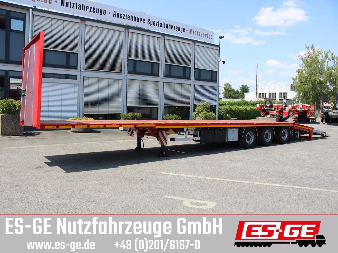 ES-GE 3-Achs Megatrailer, hydr. Heckabsenkung - Dropside/ Flatbed semi-trailer: picture 2 ES-GE 3-Achs Megatrailer, hydr. Heckabsenkung - Dropside/ Flatbed semi-trailer: picture 2