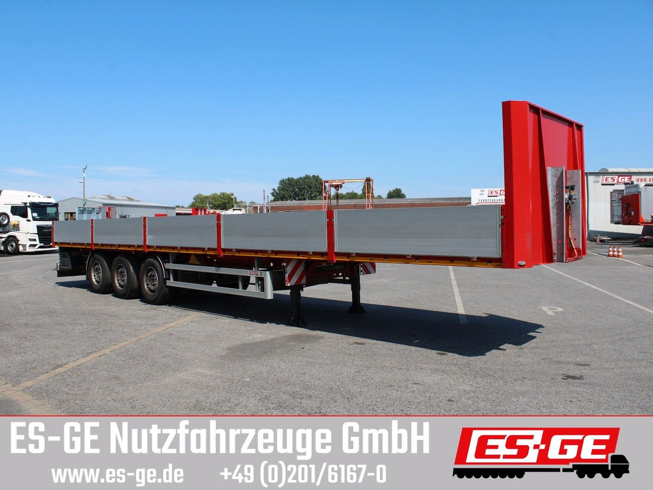 ES-GE 3-Achs Sattelanhänger -Bordwände ES-GE 3-Achs Sattelanhänger -Bordwände - Dropside/ Flatbed semi-trailer: picture 1 ES-GE 3-Achs Sattelanhänger -Bordwände ES-GE 3-Achs Sattelanhänger -Bordwände - Dropside/ Flatbed semi-trailer: picture 1
