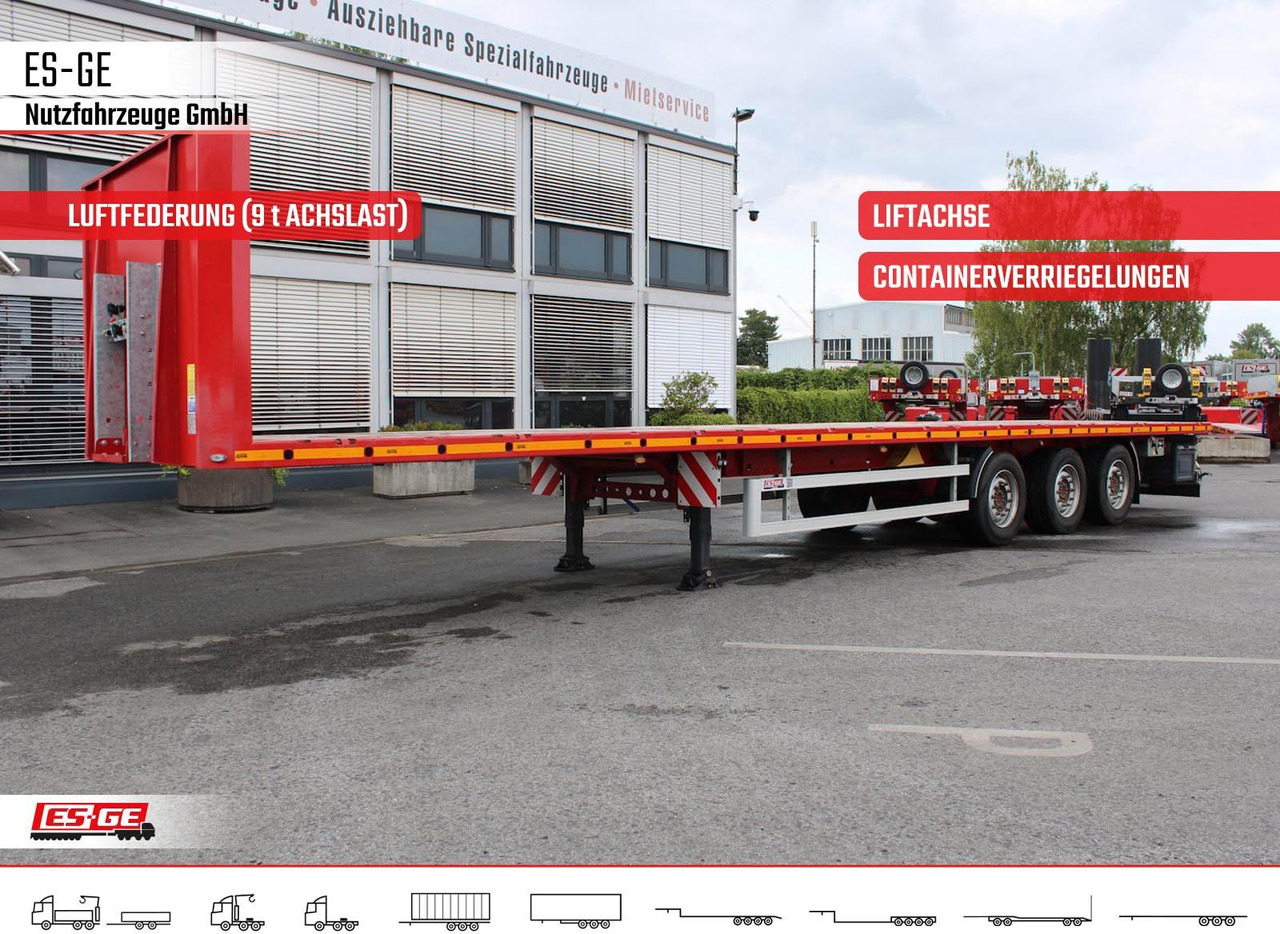 ES-GE 3-Achs Sattelanhänger - Rungen + CV - Dropside/ Flatbed semi-trailer: picture 1 ES-GE 3-Achs Sattelanhänger - Rungen + CV - Dropside/ Flatbed semi-trailer: picture 1