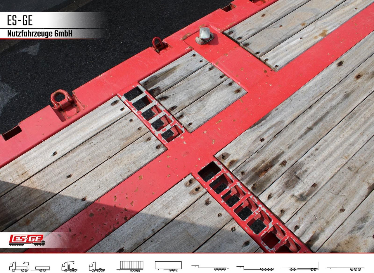 ES-GE 3-Achs Sattelanhänger - Rungen + CV - Dropside/ Flatbed semi-trailer: picture 4 ES-GE 3-Achs Sattelanhänger - Rungen + CV - Dropside/ Flatbed semi-trailer: picture 4