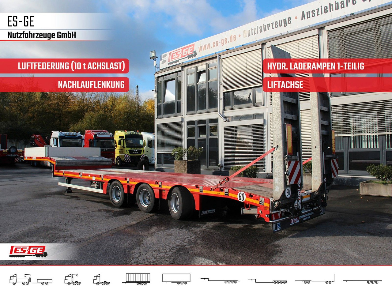 Faymonville MAX Trailer MAX100 Semi-Tieflader 1tlg. Rampen - Low loader semi-trailer: picture 1 Faymonville MAX Trailer MAX100 Semi-Tieflader 1tlg. Rampen - Low loader semi-trailer: picture 1