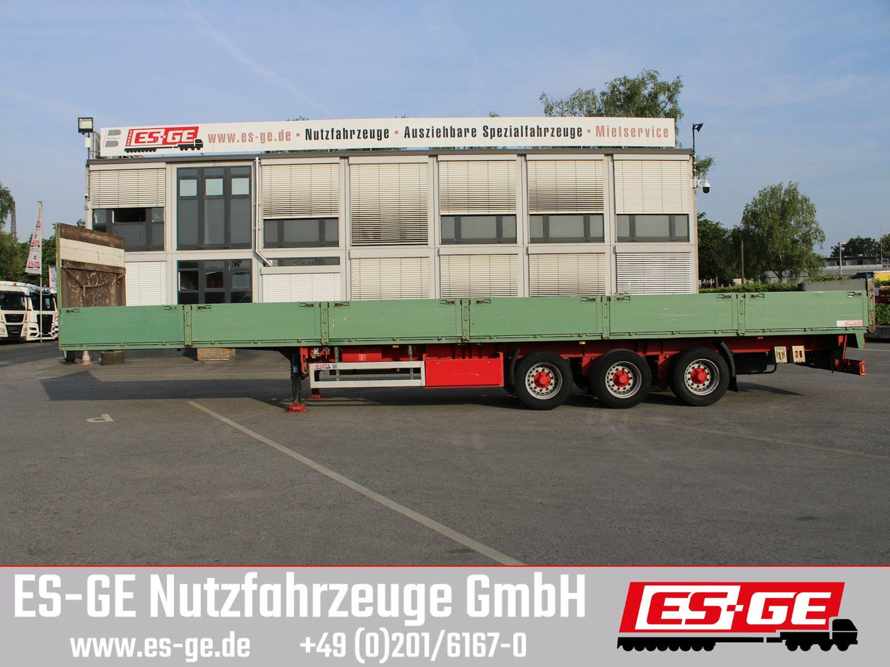 Langfeld 3-Achs-Sattelanhänger - Dropside/ Flatbed semi-trailer: picture 4 Langfeld 3-Achs-Sattelanhänger - Dropside/ Flatbed semi-trailer: picture 4