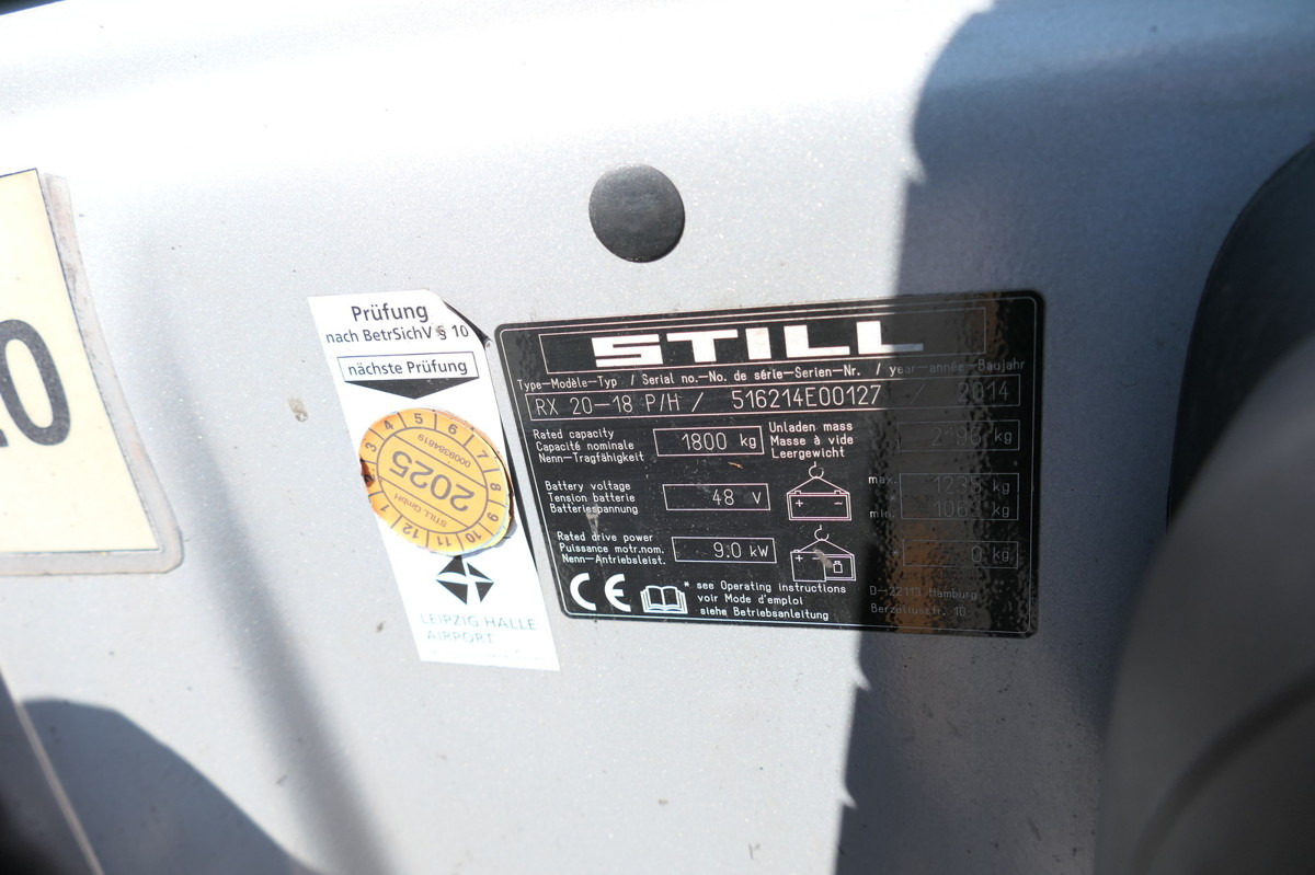 Truck mounted forklift STILL RX 20-18P/H 4-RAD Batterie 33/2017: picture 11