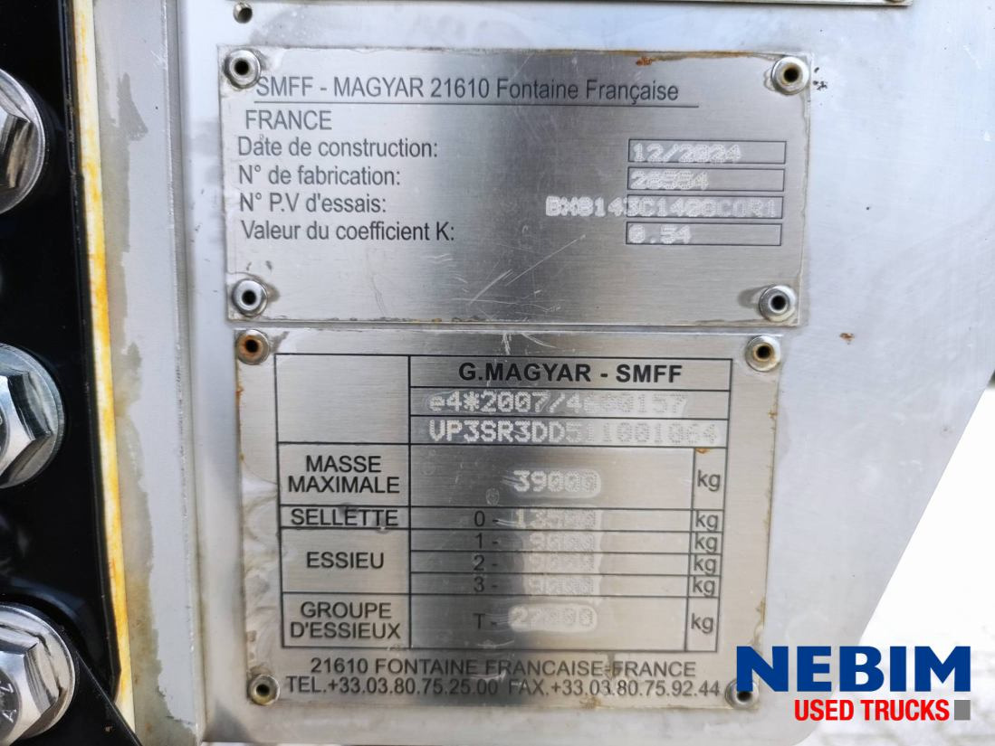 New Tank semi-trailer Magyar GM-2B-02 - 32.000Ltr - Food - NEW / Nieuw / NEU: picture 10