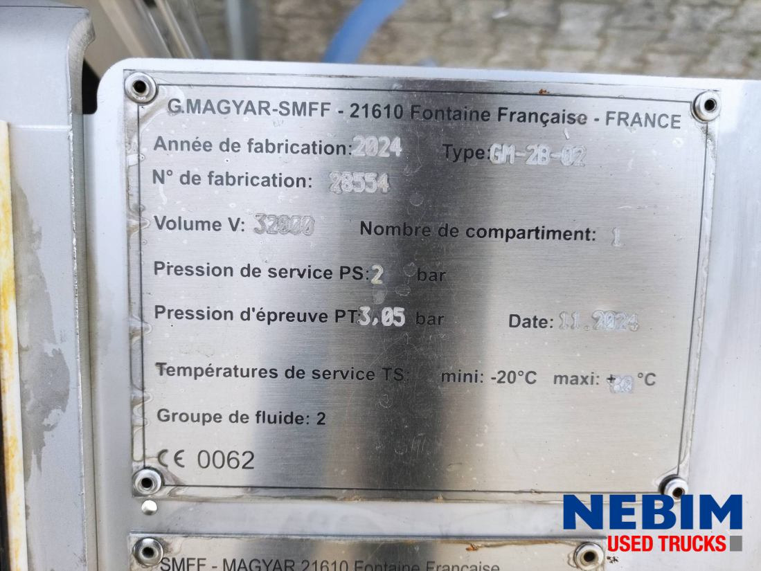 New Tank semi-trailer Magyar GM-2B-02 - 32.000Ltr - Food - NEW / Nieuw / NEU: picture 9