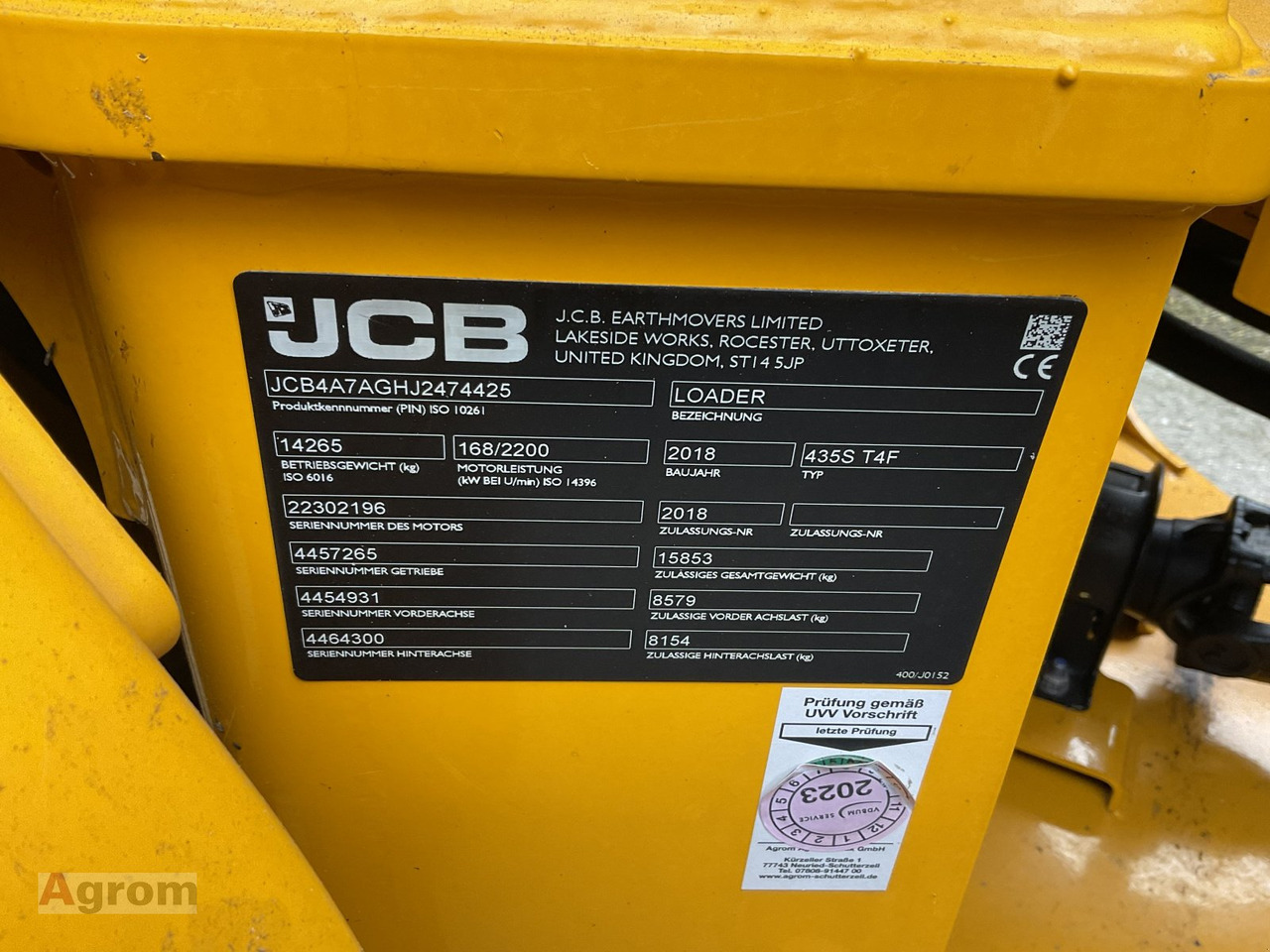 JCB 435 S Agri HighLift - Wheel loader: picture 2 JCB 435 S Agri HighLift - Wheel loader: picture 2