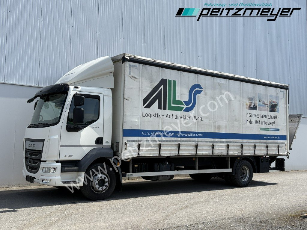 DAF LF 16.290 FL Pritsche + LBW 1,5 t. NL 9 t. - Curtainsider truck: picture 1 DAF LF 16.290 FL Pritsche + LBW 1,5 t. NL 9 t. - Curtainsider truck: picture 1