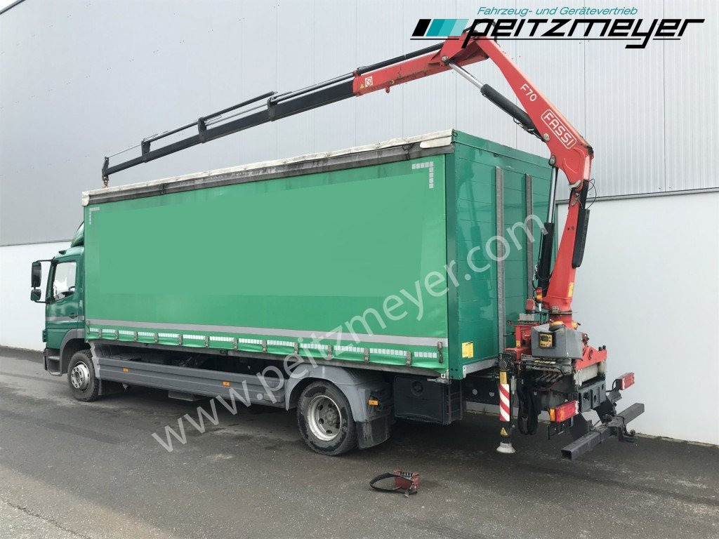 MERCEDES-BENZ Atego 1224 L Pritsche m. Heckkran Funk 4 x hydraulisch - Curtainsider truck, Crane truck: picture 3 MERCEDES-BENZ Atego 1224 L Pritsche m. Heckkran Funk 4 x hydraulisch - Curtainsider truck, Crane truck: picture 3