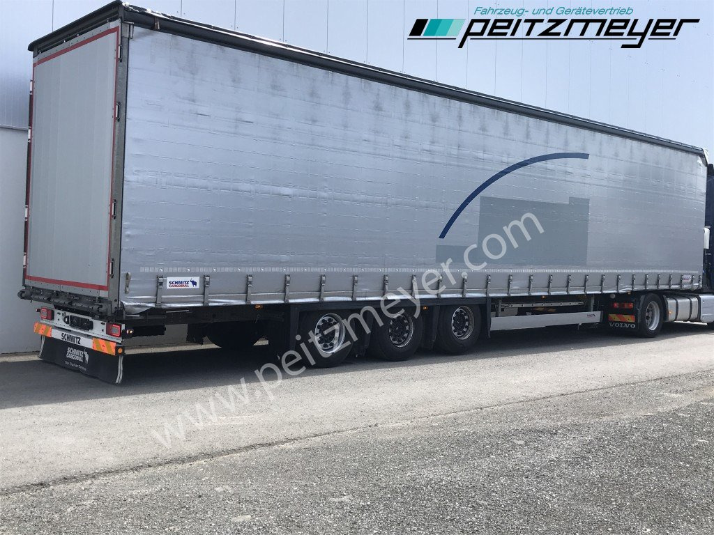 SCHMITZ 3 Achs Pritschenauflieger SCS 24/L-13.62 Mega, Power-Curtain Jumbo, Edscha, RSAB, - Curtainsider semi-trailer: picture 1 SCHMITZ 3 Achs Pritschenauflieger SCS 24/L-13.62 Mega, Power-Curtain Jumbo, Edscha, RSAB, - Curtainsider semi-trailer: picture 1