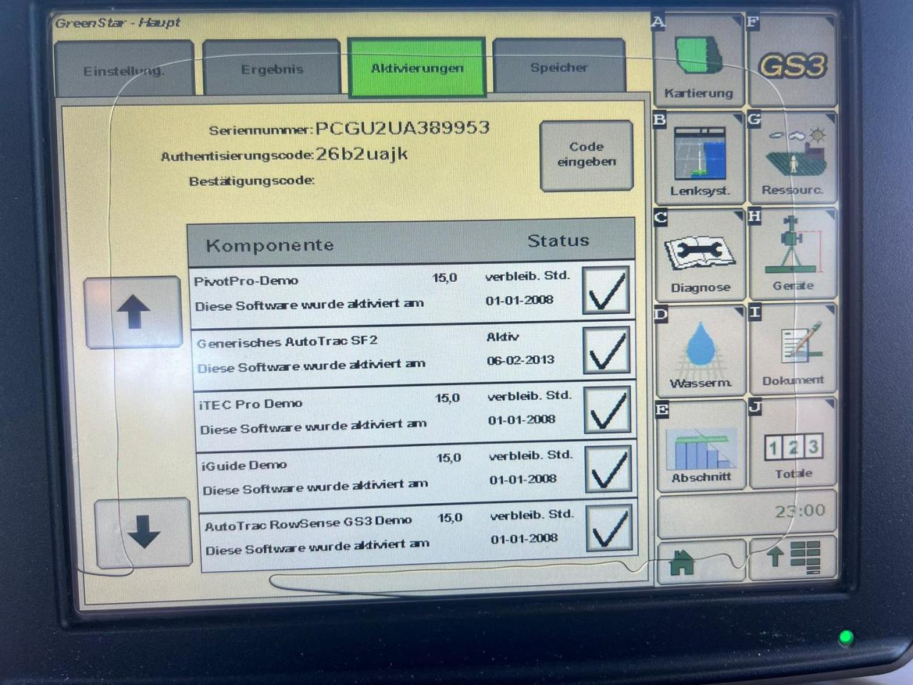 Self-propelled sprayer John Deere 5430i, Autotrac SF 3000, hydr. Spurverstellung: picture 29