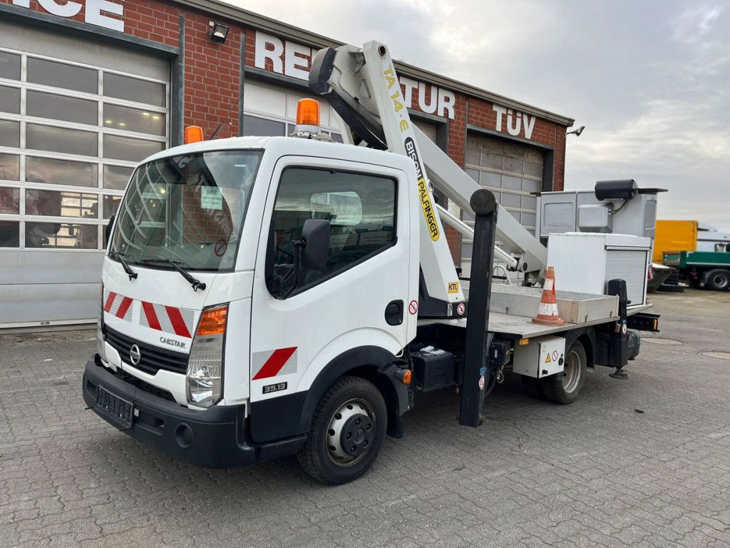 Nissan Cabstar 35.13 Hubarbeitsbühne Palfinger 14mtr - Truck mounted aerial platform, Commercial vehicle: picture 1 Nissan Cabstar 35.13 Hubarbeitsbühne Palfinger 14mtr - Truck mounted aerial platform, Commercial vehicle: picture 1