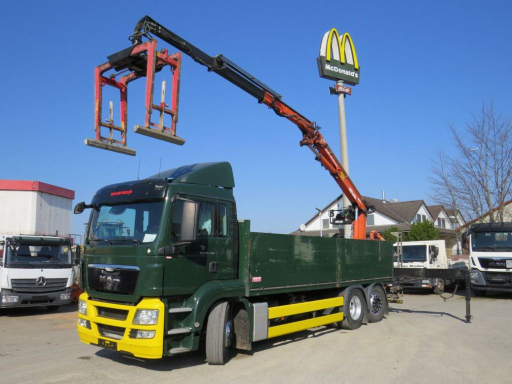 MAN TG-S 26.400 6x2-2 BL Pritsche Heckkran Atlas 165 - Truck, Crane truck: picture 1 MAN TG-S 26.400 6x2-2 BL Pritsche Heckkran Atlas 165 - Truck, Crane truck: picture 1