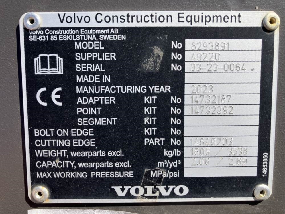 Volvo Tieflöffel mit Zähne S2 - Backhoe loader: picture 4 Volvo Tieflöffel mit Zähne S2 - Backhoe loader: picture 4