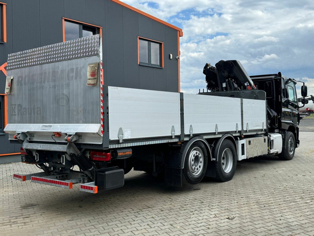 Dropside/ Flatbed truck, Crane truck DAF CF 450 FAN 6x2 Pritsche mit Kran HIAB 188 E-6: picture 6