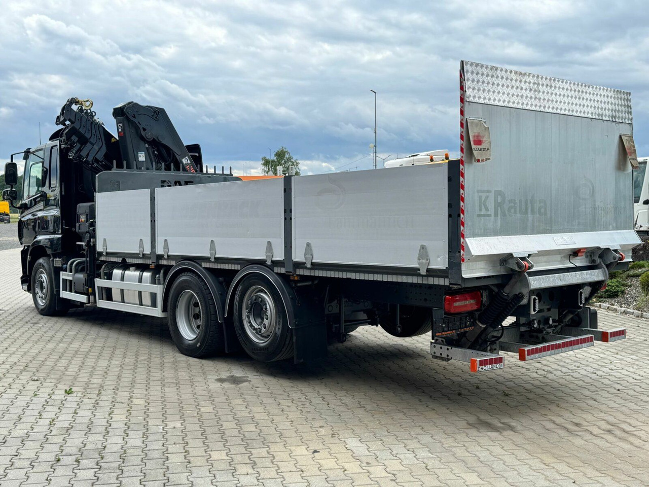 Dropside/ Flatbed truck, Crane truck DAF CF 450 FAN 6x2 Pritsche mit Kran HIAB 188 E-6: picture 8
