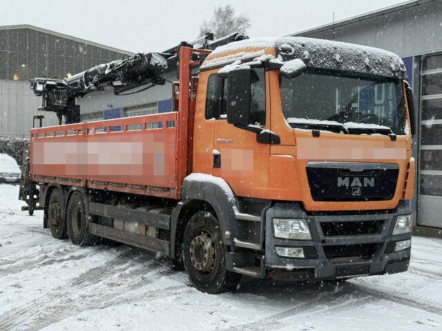MAN TGS 26.400 6x2 Pritsche Kran HIAB 166K PRO - Dropside/ Flatbed truck, Crane truck: picture 1 MAN TGS 26.400 6x2 Pritsche Kran HIAB 166K PRO - Dropside/ Flatbed truck, Crane truck: picture 1