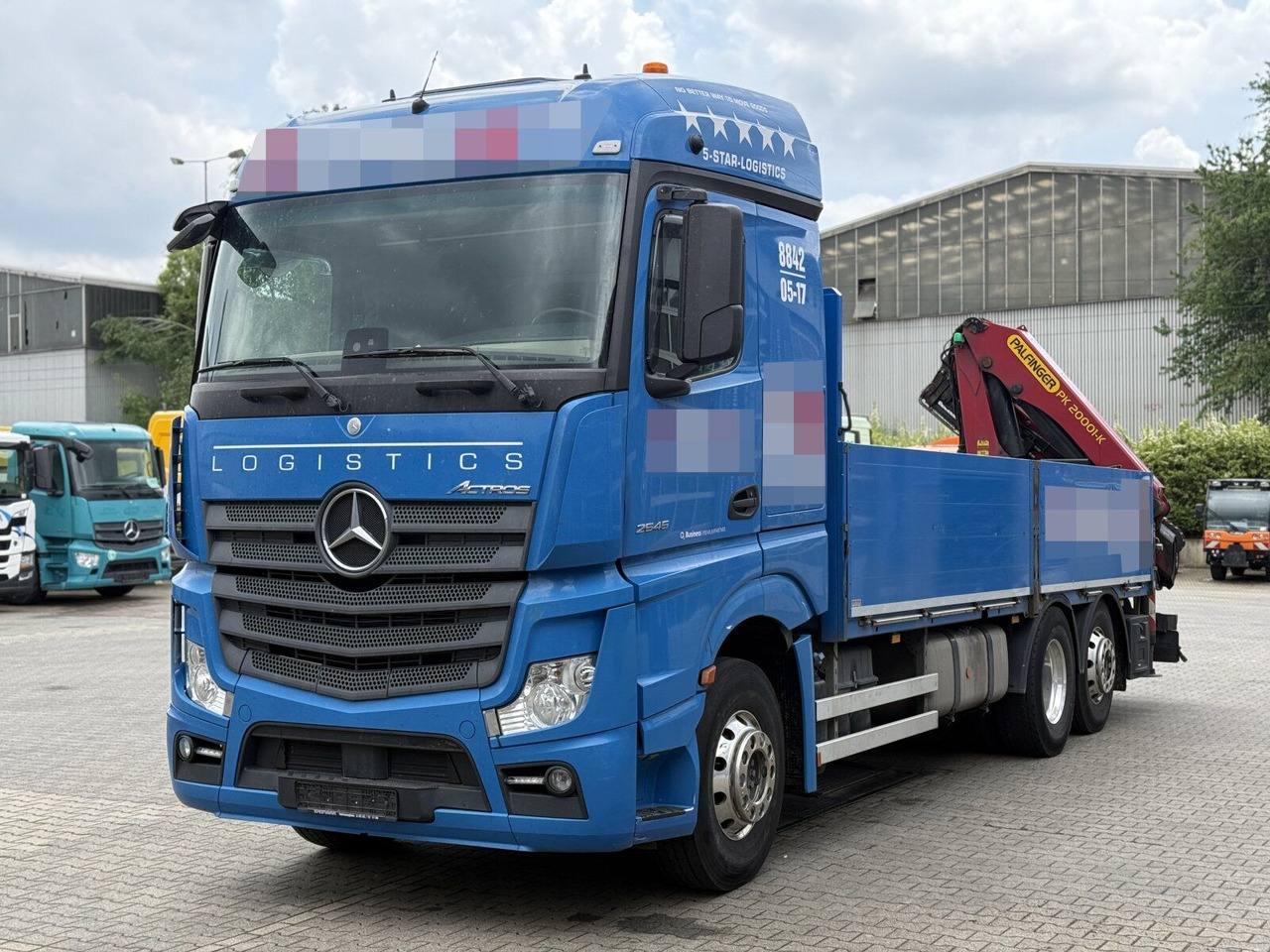 Crane truck Mercedes-Benz ACTROS 2545 6x2 Pritsche Kran Palfinger PK20001K: picture 6