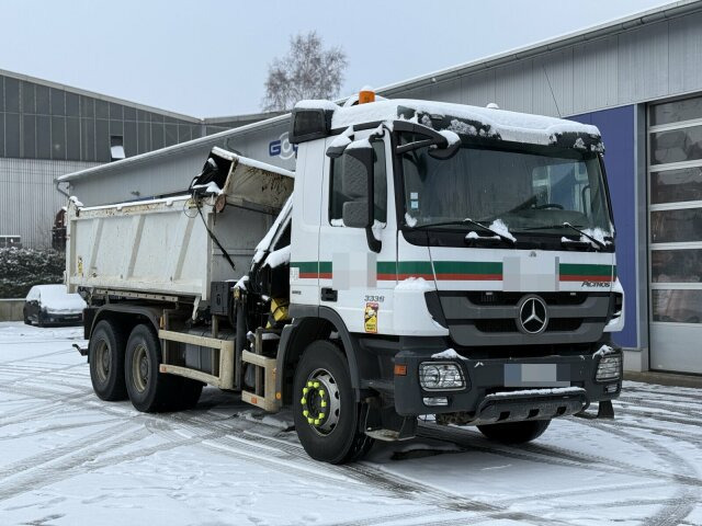 Mercedes-Benz ACTROS 3336 6x4 Kipper Kran HIAB 144 B-3 - Tipper, Crane truck: picture 1 Mercedes-Benz ACTROS 3336 6x4 Kipper Kran HIAB 144 B-3 - Tipper, Crane truck: picture 1