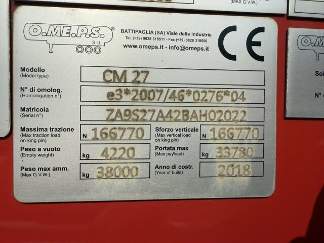 O.ME.P.S Silo Auflieger 27 m³ 3 Achs - Silo semi-trailer: picture 2 O.ME.P.S Silo Auflieger 27 m³ 3 Achs - Silo semi-trailer: picture 2