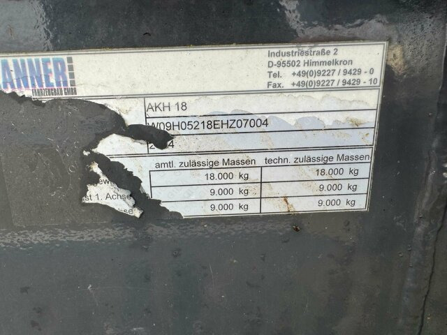 ZANNER AHK 18 Holzanhänger 2 Achse 3350kg - Logging trailer: picture 2 ZANNER AHK 18 Holzanhänger 2 Achse 3350kg - Logging trailer: picture 2