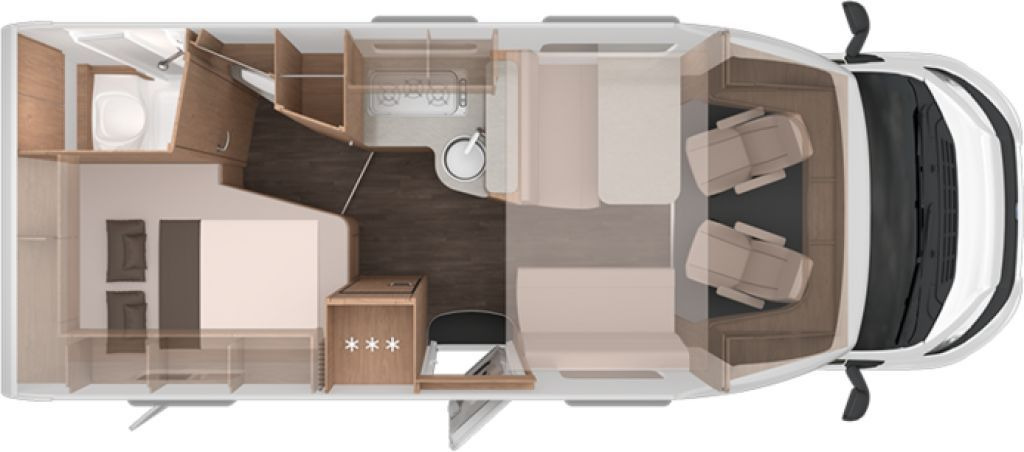 Knaus L!VE WAVE 650 MF Platinum Selection Vermieterpak - Semi-integrated motorhome: picture 2 Knaus L!VE WAVE 650 MF Platinum Selection Vermieterpak - Semi-integrated motorhome: picture 2