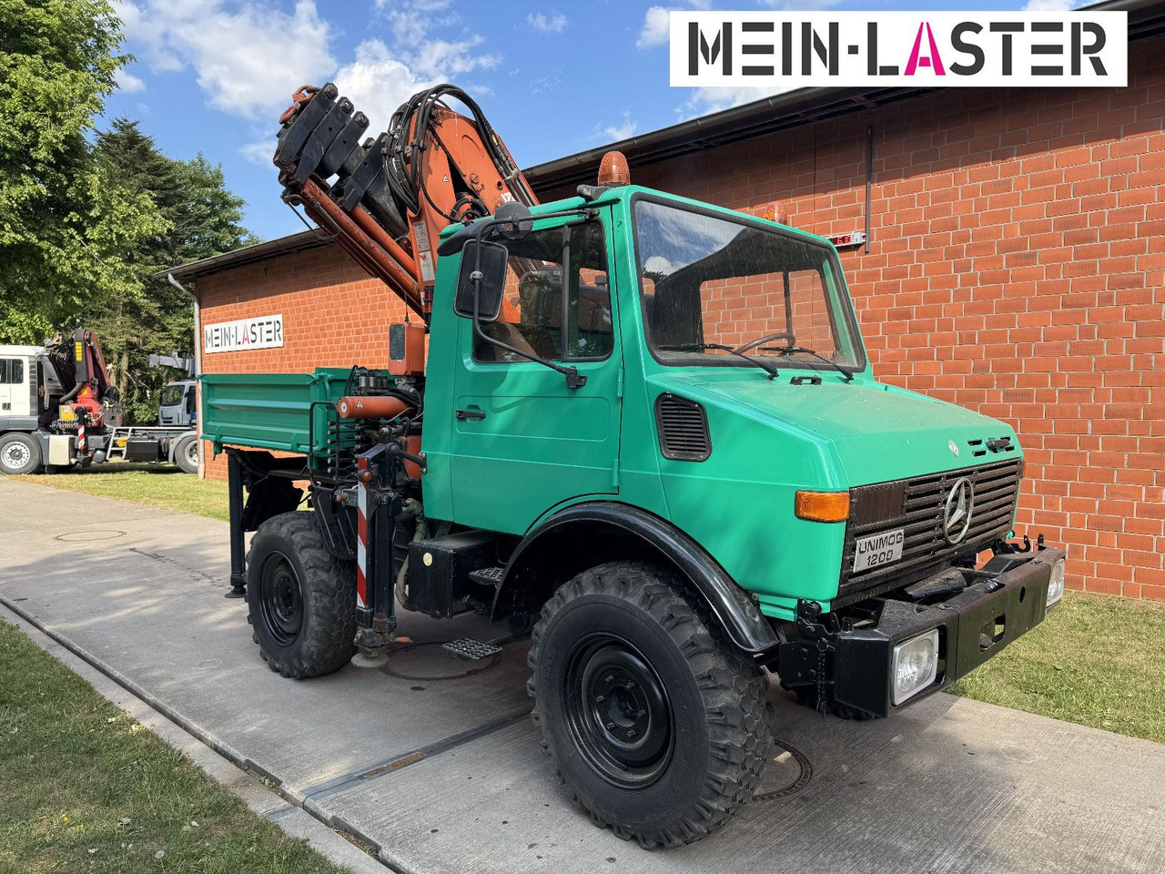 Crane truck Unimog U 1200 Atlas 75.2 Kran 14 m Funk FB  *1. Hand: picture 19