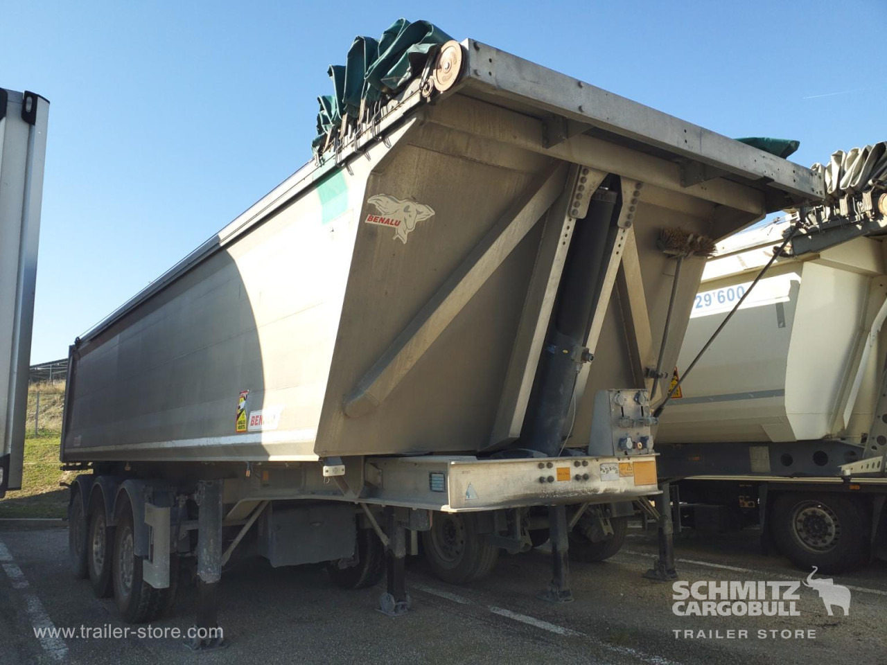 BENALU Tipper Alu-square sided body 25m³ - Tipper semi-trailer: picture 1 BENALU Tipper Alu-square sided body 25m³ - Tipper semi-trailer: picture 1