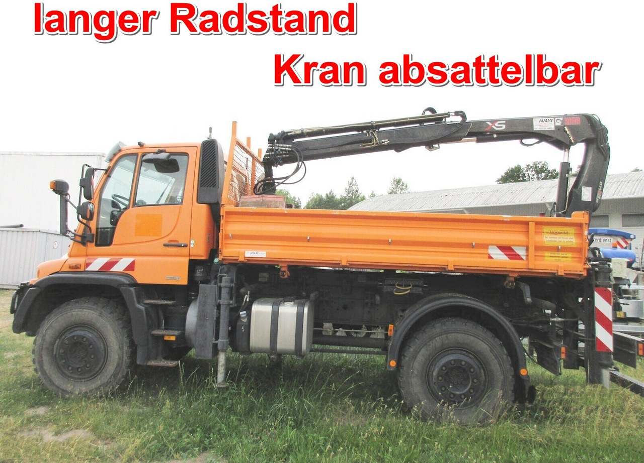 Unimog U500 4x4 U500 4x4 405/40 mit Heckkran Hiab 077-1 HiDuo, absattelbar, Funk - Commercial vehicle: picture 1 Unimog U500 4x4 U500 4x4 405/40 mit Heckkran Hiab 077-1 HiDuo, absattelbar, Funk - Commercial vehicle: picture 1
