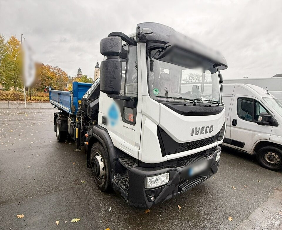 Iveco EuroCargo ML160E28K 4x2 EuroCargo ML160E28K 4x2, Kran Hiab 099E-3 HiDuo, Funk - Tipper, Crane truck: picture 1 Iveco EuroCargo ML160E28K 4x2 EuroCargo ML160E28K 4x2, Kran Hiab 099E-3 HiDuo, Funk - Tipper, Crane truck: picture 1