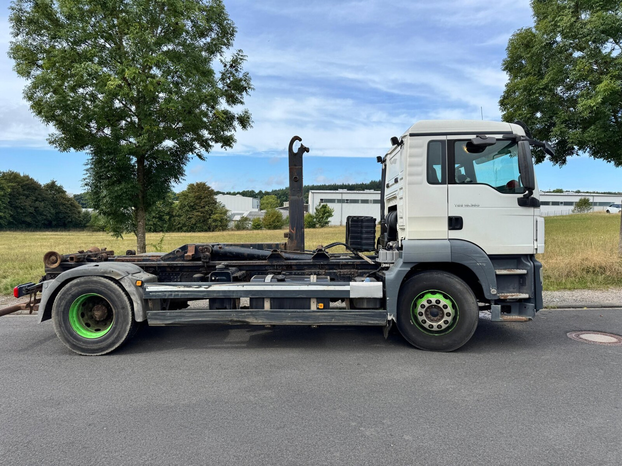Hook lift truck MAN TGS 18.360 4X2 BL TGS 18.360 4X2 BL, Hyva 10.45 S, Teleskopabrollanlage: picture 9