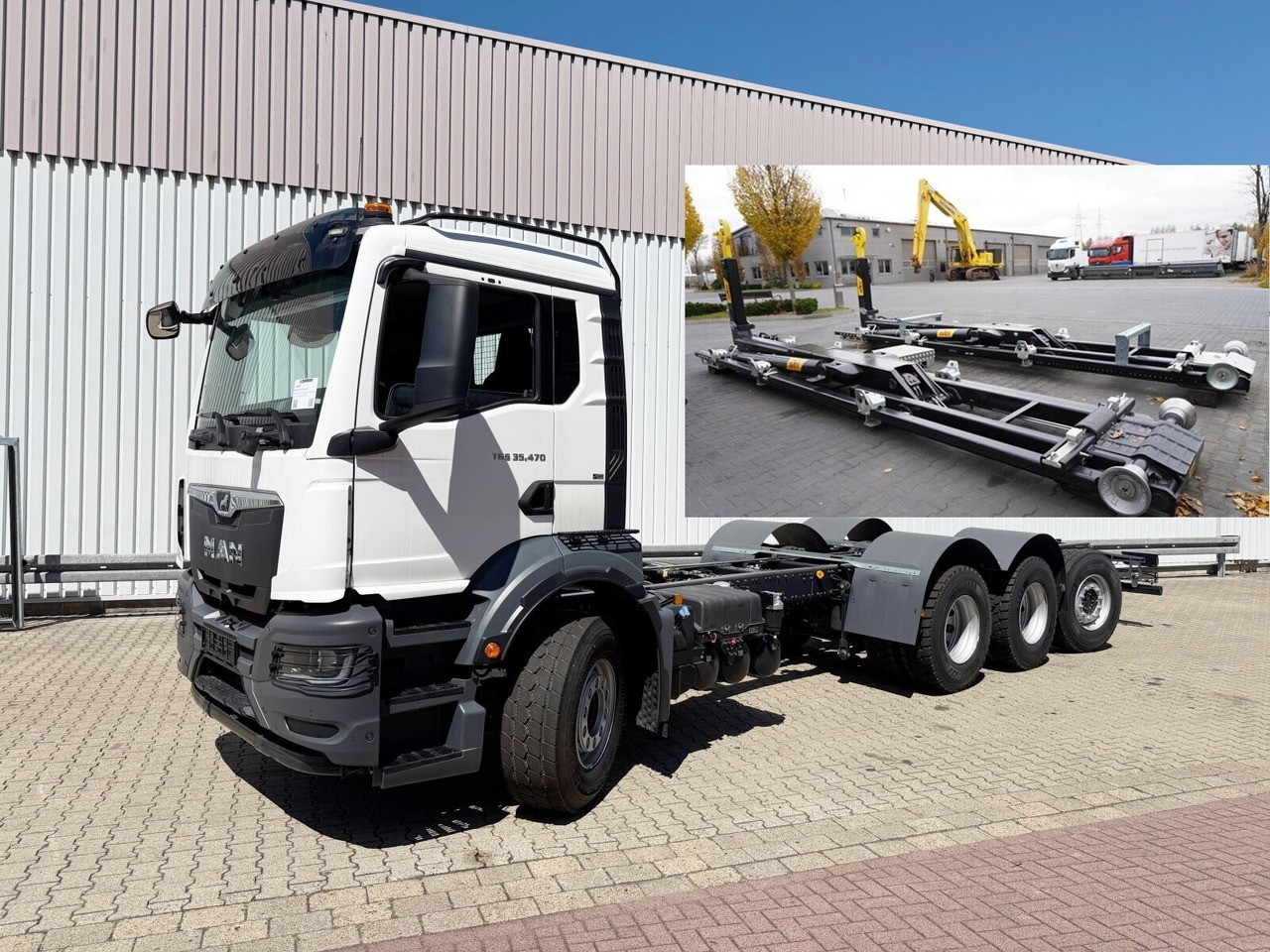 MAN TGS 35.470 8x4-4 BL TGS 35.470 8x4-4 BL, Lenk-/Liftachse, Navi, Motorabtrieb - Hook lift truck: picture 1 MAN TGS 35.470 8x4-4 BL TGS 35.470 8x4-4 BL, Lenk-/Liftachse, Navi, Motorabtrieb - Hook lift truck: picture 1