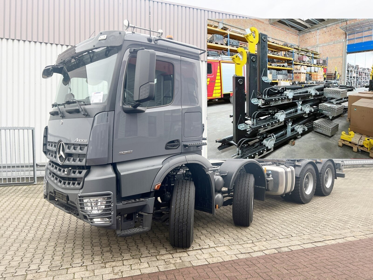 Mercedes-Benz Arocs 3251 L 8x4/4 Arocs 3251 L 8x4/4, Motorabtrieb - Hook lift truck: picture 1 Mercedes-Benz Arocs 3251 L 8x4/4 Arocs 3251 L 8x4/4, Motorabtrieb - Hook lift truck: picture 1
