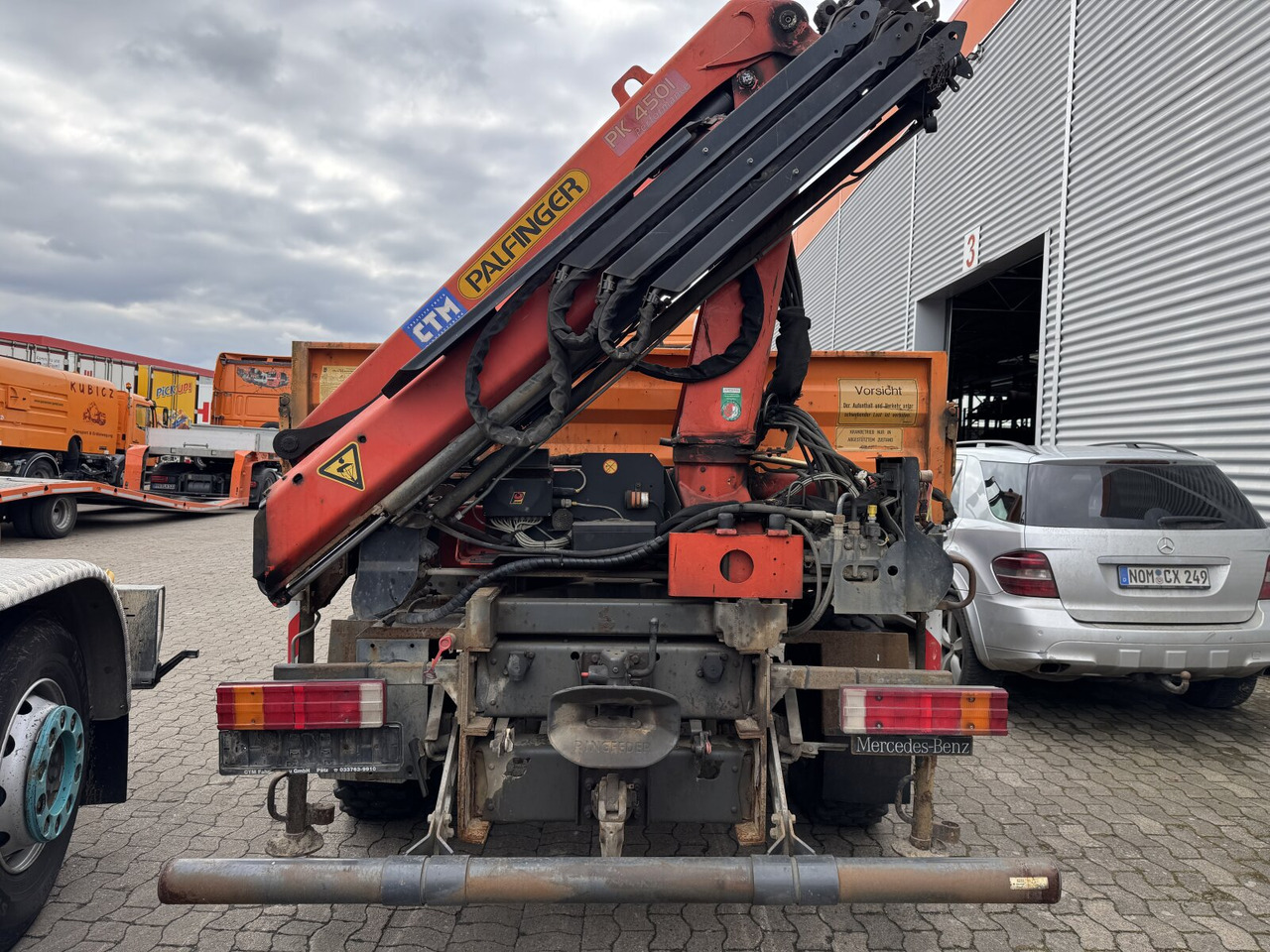 Cab chassis truck, Crane truck Mercedes-Benz Atego 1023 A 4x4 mit Unfallschaden! Atego 1023 A 4x4, Einzelbereifung, Heckkran Palfinger PK4501-B, Funk, UNFALLSCHADEN!: picture 8