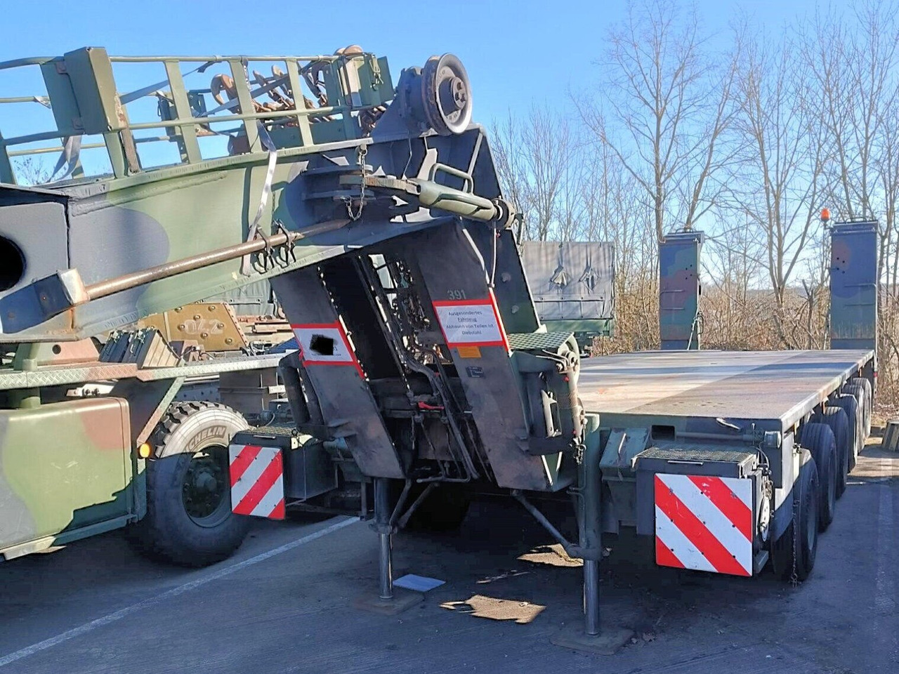 SLT 56 t SLT 56 t, Elefant (Franziska) EX BW - Low loader semi-trailer: picture 3 SLT 56 t SLT 56 t, Elefant (Franziska) EX BW - Low loader semi-trailer: picture 3