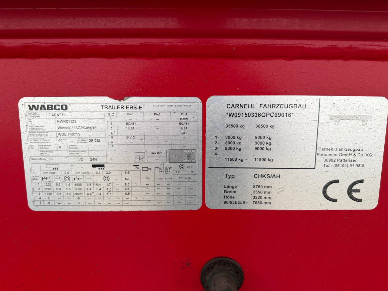 Carnehl CHKS /AH, ca. 26m³ CHKS /AH, Alumulde ca. 26m³, Liftachse - Semi-trailer: picture 2 Carnehl CHKS /AH, ca. 26m³ CHKS /AH, Alumulde ca. 26m³, Liftachse - Semi-trailer: picture 2