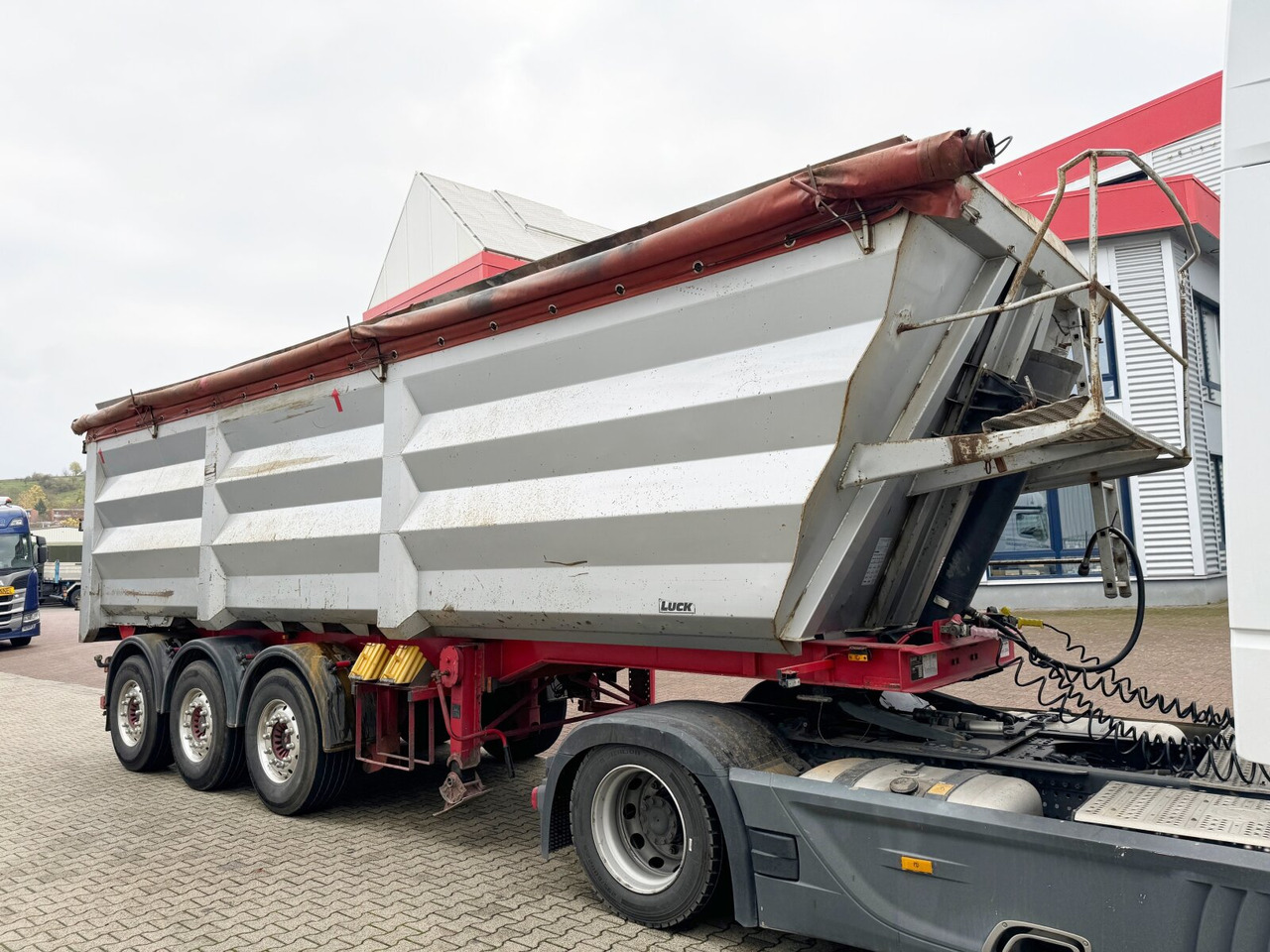 Semi-trailer Lück SKF 35 LÜCK SKF 35, Stahlmulde ca. 37m³, Liftachse: picture 8