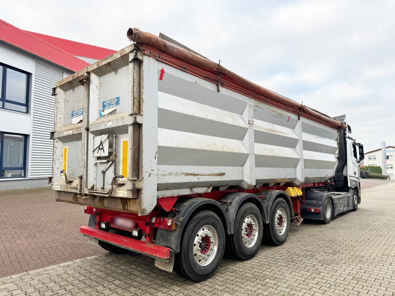 Semi-trailer Lück SKF 35 LÜCK SKF 35, Stahlmulde ca. 37m³, Liftachse: picture 7