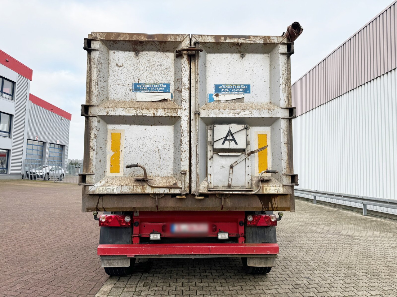 Semi-trailer Lück SKF 35 LÜCK SKF 35, Stahlmulde ca. 37m³, Liftachse: picture 6