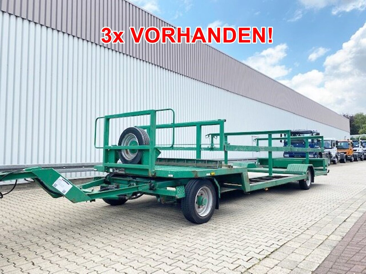 TL 6,4 Empl TL 6,4 Spezial-Tiefladeanhänger, Ex-Polizei - Dropside/ Flatbed trailer: picture 1 TL 6,4 Empl TL 6,4 Spezial-Tiefladeanhänger, Ex-Polizei - Dropside/ Flatbed trailer: picture 1