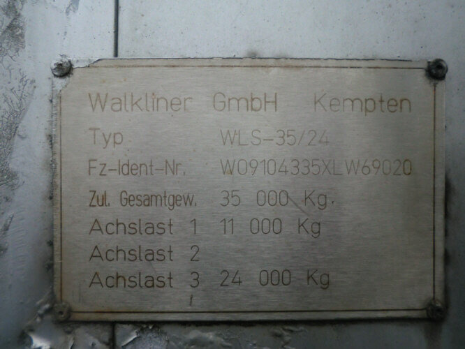 WLS 35/24 WALKLINER WLS 35/24, Walkingfloor mit Klappen linke Seite ca. 87m³ - Walking floor semi-trailer: picture 2 WLS 35/24 WALKLINER WLS 35/24, Walkingfloor mit Klappen linke Seite ca. 87m³ - Walking floor semi-trailer: picture 2