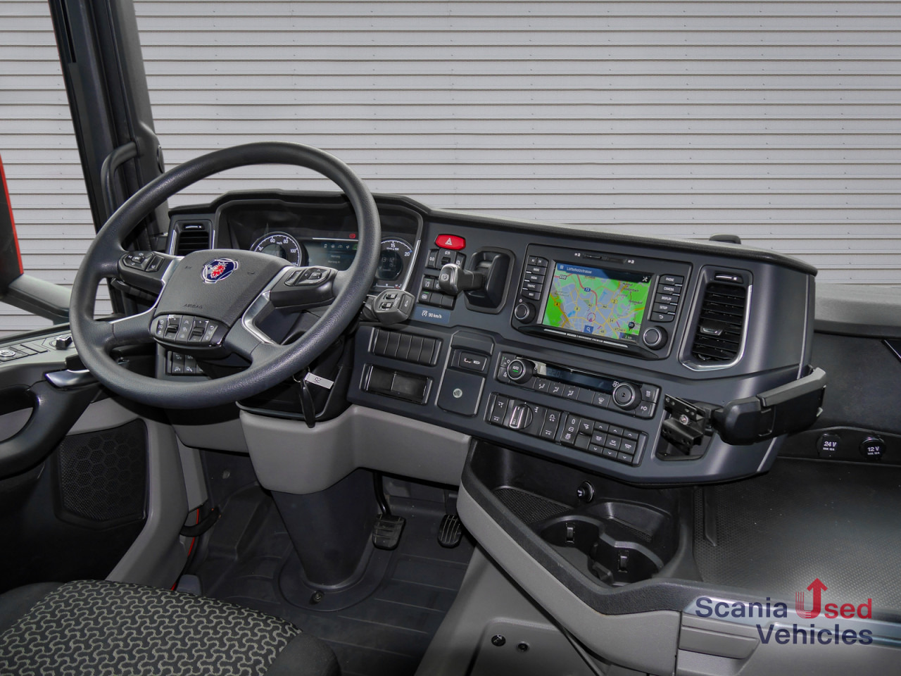 Container transporter/ Swap body truck SCANIA R 410 B6x2*4LB Jumbo, Lenkachse, Standklima: picture 12