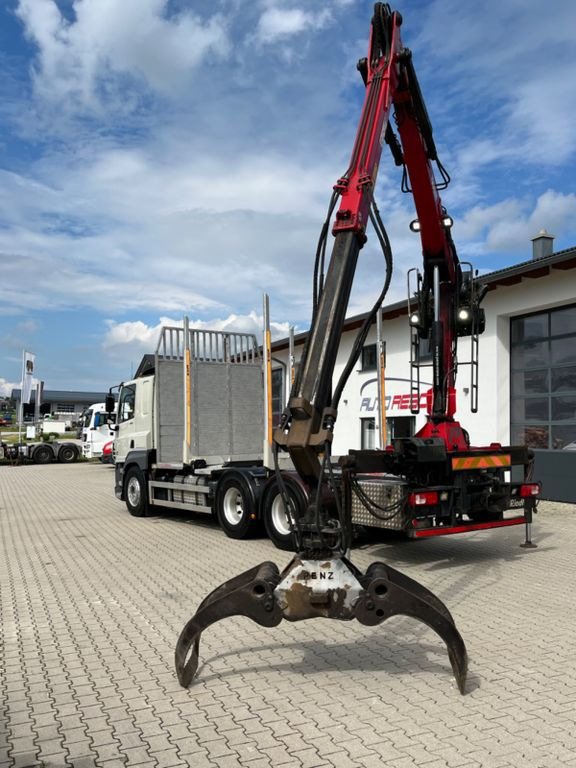 Logging truck, Crane truck DAF CF 460 6x4 mit Riedler Holzaufb. Penz Kran 12Z: picture 7