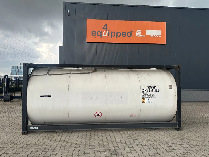 CIMC 20FT ISO / 25.020L-1-COMP. / L4BN / UN Portable / T11 / test: 09-2027 - Storage tank: picture 2 CIMC 20FT ISO / 25.020L-1-COMP. / L4BN / UN Portable / T11 / test: 09-2027 - Storage tank: picture 2